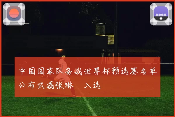 中国国家队备战世界杯预选赛名单公布武磊张琳芃入选